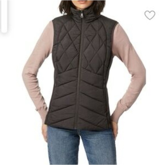 Bernadro Titan Gray Neoprene Quilted Puffer Vest Small - Picture 1 of 6